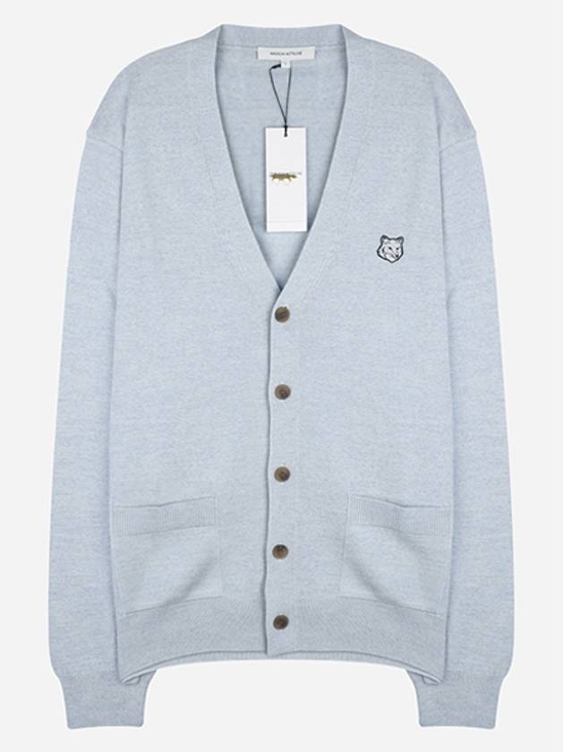 Bold Fox Head Patch Regular Cardigan Black - MAISON KITSUNE - BALAAN 2