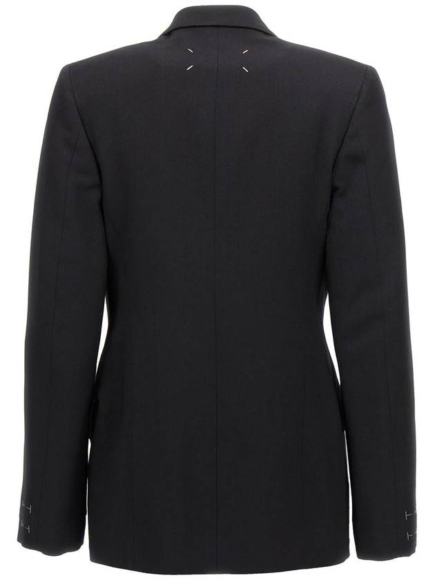 double breasted jacket black - MAISON MARGIELA - BALAAN 3