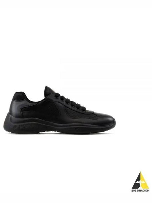 America's Cup Leather Low Top Sneakers Black - PRADA - BALAAN 2