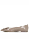 Women's Gometine Buckle Flat Beige - ROGER VIVIER - BALAAN 3