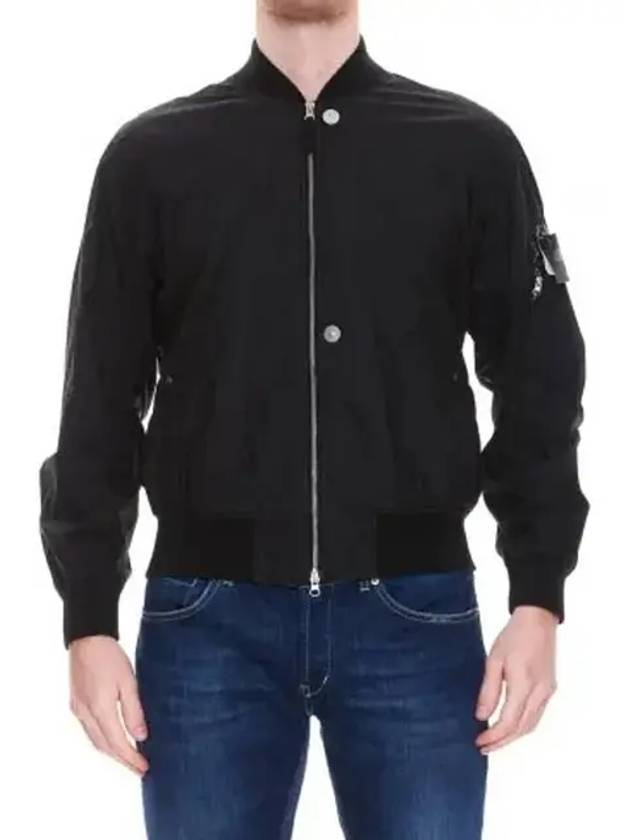 Men's Shadow Project Bomber Jacket Black - STONE ISLAND - BALAAN 3