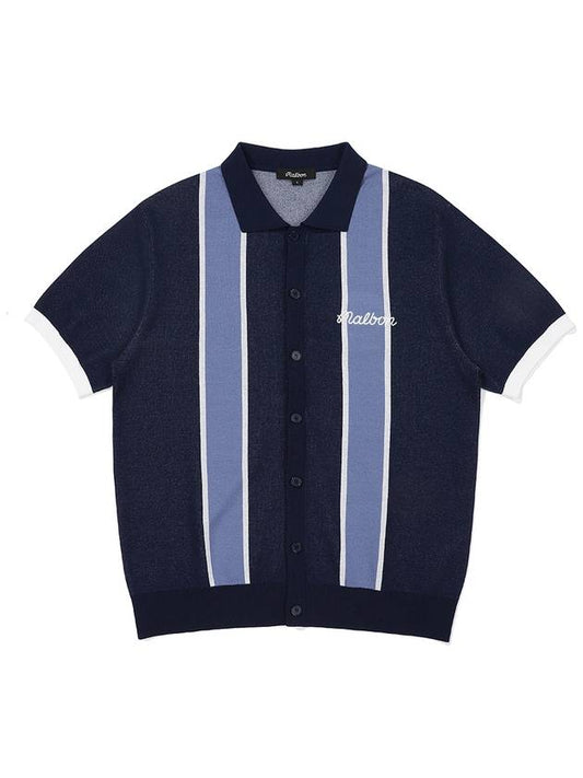 Malbon script cardigan NAVY MAN - MALBON GOLF - BALAAN 1