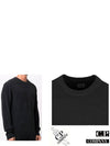 Men 11CMKN102A Lens Crew Neck Knit Black - CP COMPANY - BALAAN 6