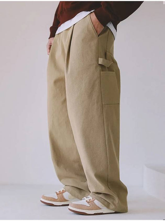 Carpenter Wide Pants Beige - MACASITE - BALAAN 2