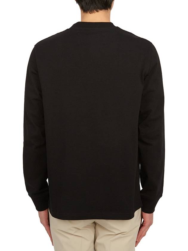 Fox Head Patch Crew Neck Long Sleeve T-Shirt Black - BARBOUR - BALAAN 5