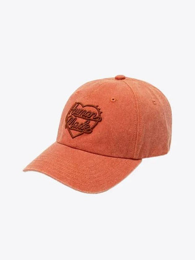 6 Panel Twill Cap 1 Orange HM28GD027 - HUMAN MADE - BALAAN 1