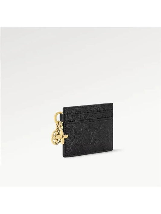 LV Charm Monogram Empreinte Leather Card Wallet Black - LOUIS VUITTON - BALAAN 2