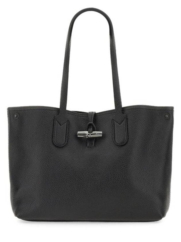 Le Roseau Essential Medium Tote Bag Black - LONGCHAMP - BALAAN 1