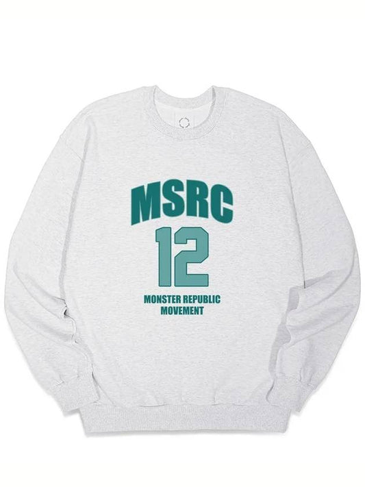 Twelve Evergreen Sweatshirt Melange Gray - MONSTER REPUBLIC - BALAAN 1