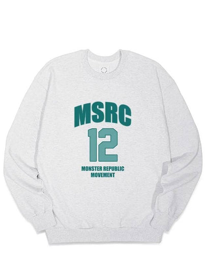 Twelve Sweatshirt Evergreen Melange Grey - MONSTER REPUBLIC - BALAAN 2