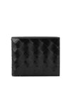 Bottega Veneta 592778 V48H2 8803 Intrecciato Half Wallet Glossy Black - BOTTEGA VENETA - BALAAN 2