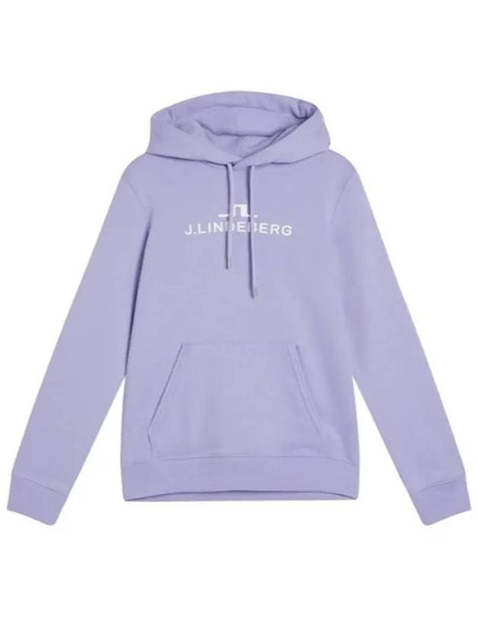 Alpha Logo Print Hoodie Sweet Lavender - J.LINDEBERG - BALAAN 2