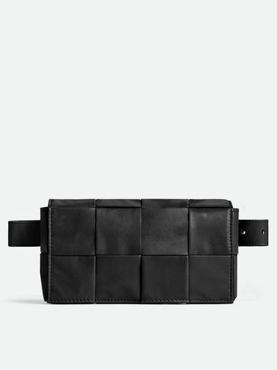 Intrecciato Cassette Mini Belt Bag Black - BOTTEGA VENETA - BALAAN 2