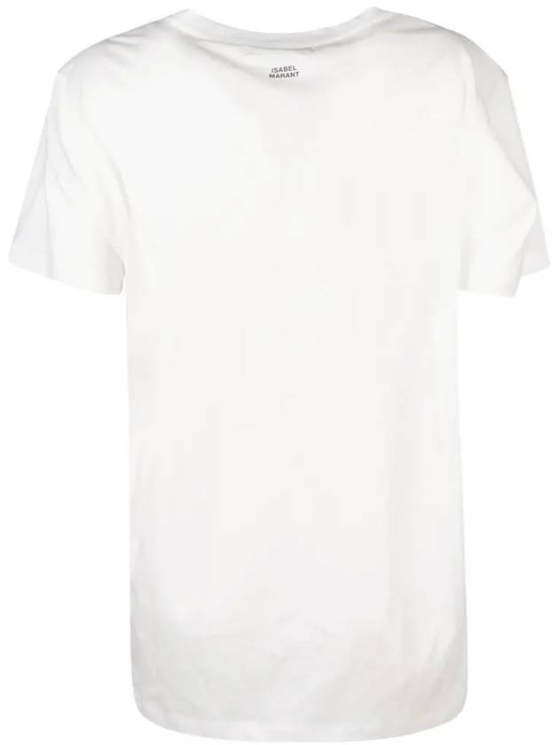 Ananx Back Logo Cotton Short Sleeve T-Shirt White - ISABEL MARANT - BALAAN 4