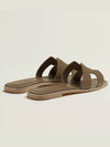 Oran Leather Sandals Etoupe - HERMES - BALAAN 5