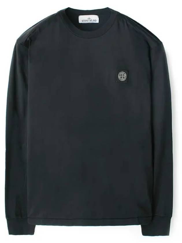 Chest Patch Long Sleeve T-Shirt Dark Grey - STONE ISLAND - BALAAN 2