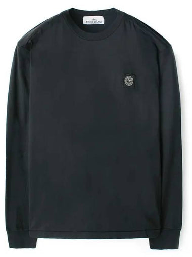 Chest Patch Long Sleeve T-Shirt Dark Grey - STONE ISLAND - BALAAN 1