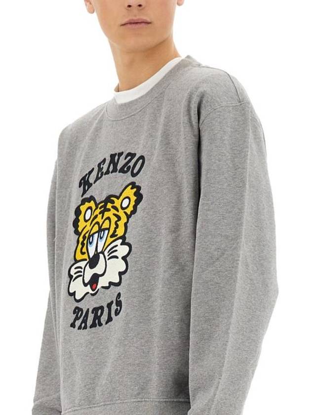 Verdy Market Embroidery Sweatshirt Grey - KENZO - BALAAN 5