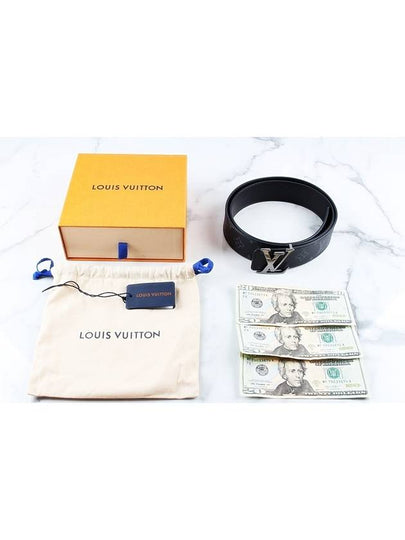 Monogram Eclipse LV silver belt - LOUIS VUITTON - BALAAN 2