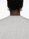 Cutout Detail Round Neck Sweatshirt Grey - ALEXANDER MCQUEEN - BALAAN 7