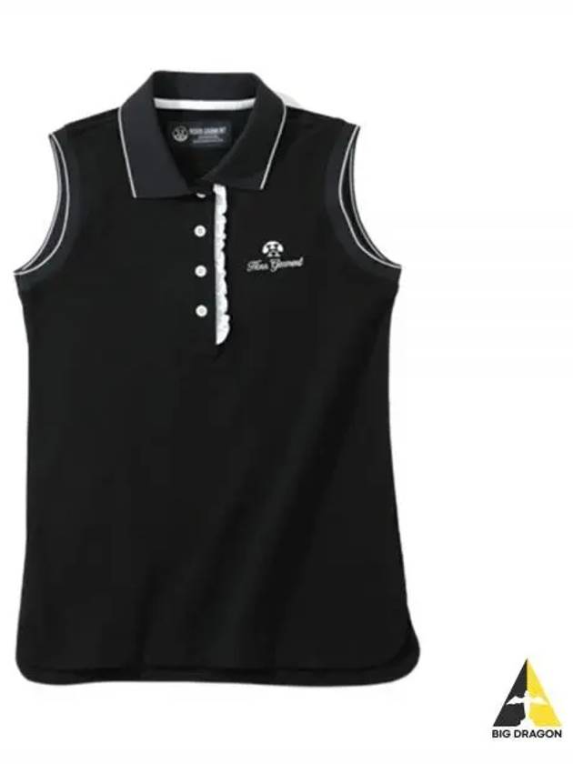 Golf Wear Women s Sleeveless T Shirt HHW 2A AP53 BLACK - HORN GARMENT - BALAAN 1