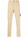 Waffen Patch Cargo Straight Pants Beige - STONE ISLAND - BALAAN 2