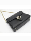 GG Interlocking Chain Small Top Handle Shoulder Bag Black - GUCCI - BALAAN 4