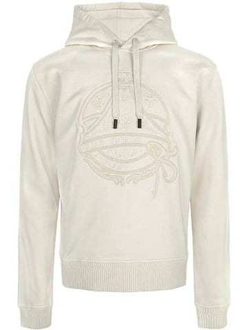 Cream Crest Silk Hooded Sweatshirt R27JHL41001 A24 00006 - BERLUTI - BALAAN 1