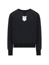 Bird Patch Cotton Sweatshirt Black - MAISON MARGIELA - BALAAN 1