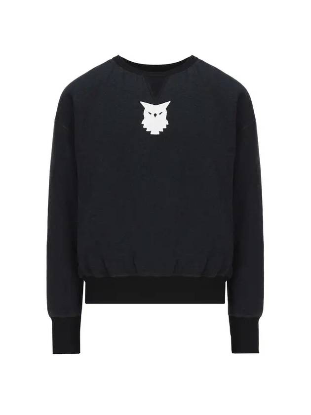 Bird Patch Cotton Sweatshirt Black - MAISON MARGIELA - BALAAN 1