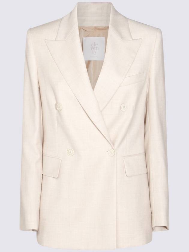 Eleventy White Wool Blazer - ELEVENTY MILANO - BALAAN 1