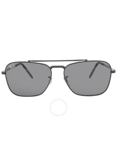 Eyewear New Caravan Square Metal Sunglasses Dark Grey - RAY-BAN - BALAAN 2