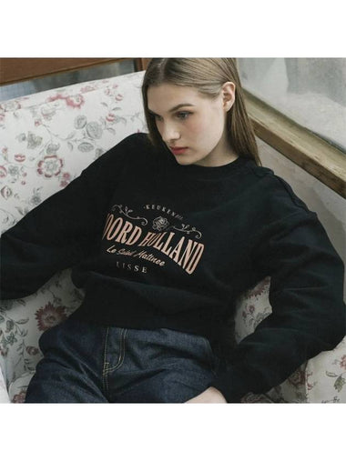 Noord Holland Rose Sweat Shirts BLACK - LE SOLEIL MATINEE - BALAAN 1