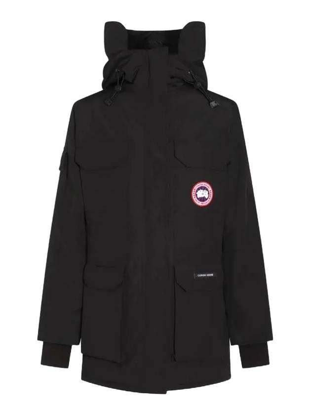 Expedition Logo Hooded Down Parka Black - CANADA GOOSE - BALAAN 2