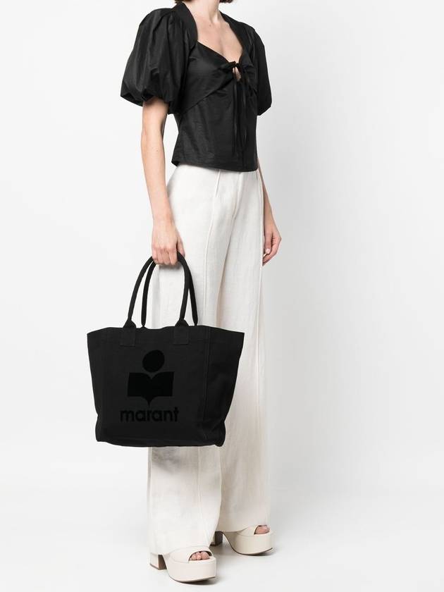 Yenky Small Suede Tote Bag Black - ISABEL MARANT - BALAAN.