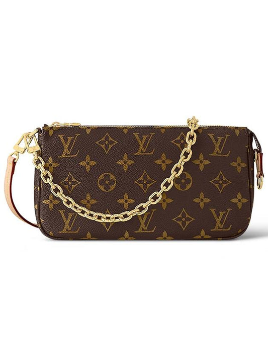 Pochette Accessoires Chain Monogram Shoulder Bag Brown - LOUIS VUITTON - BALAAN 2