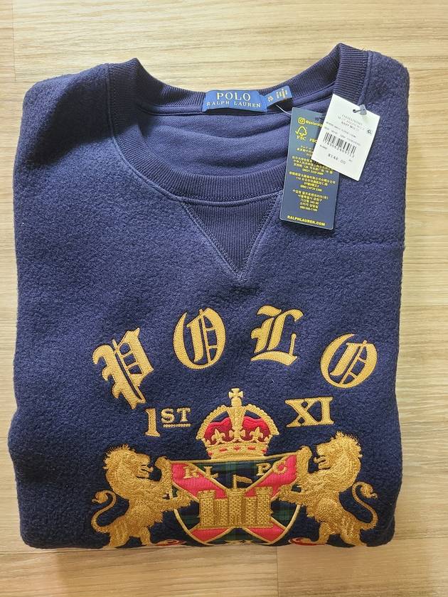 Gold embroidered Crest Fleece fleece sweater - POLO RALPH LAUREN - BALAAN 7