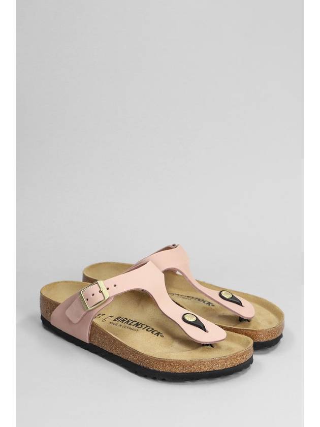 Gizeh Nubuk Leather Flip Flop Pink - BIRKENSTOCK - BALAAN 3