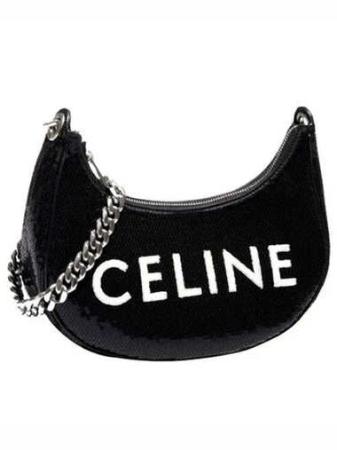 Medium Ava Chain Sequin Shoulder Bag - CELINE - BALAAN 1