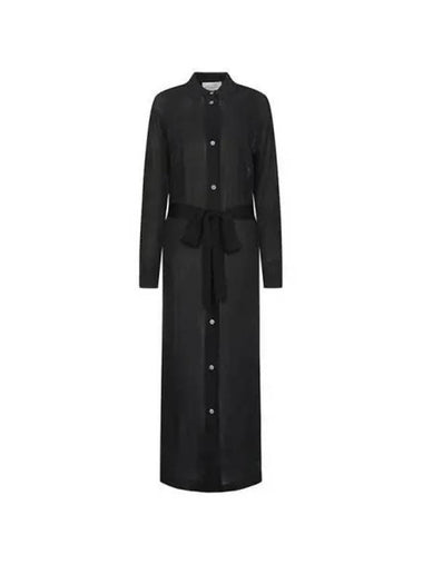 One piece belted shirt black - STUDIO NICHOLSON - BALAAN 1