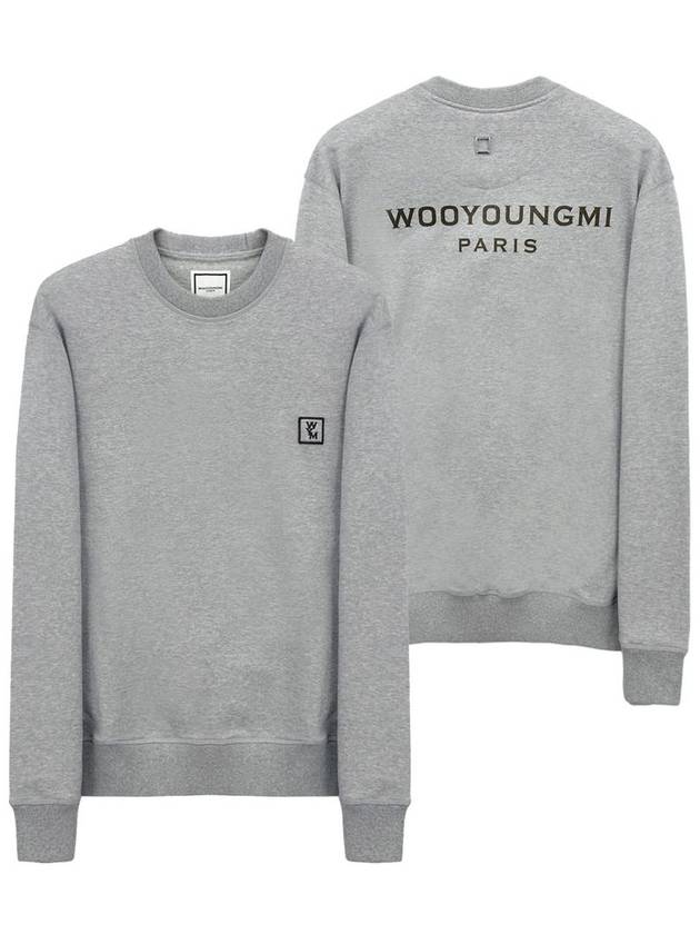 Back Logo Sweatshirt Grey - WOOYOUNGMI - BALAAN 2