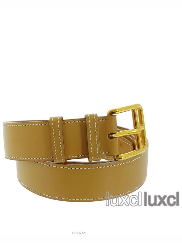 Etrivi re vintage leather belt - HERMES - BALAAN 3