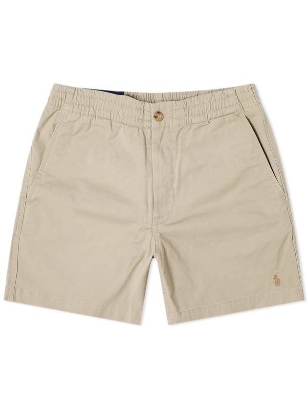 Men's Embroidered Pony Prepster Shorts Tan - POLO RALPH LAUREN - BALAAN 1