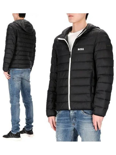 Logo Down Puffer Padding Jacket Black - HUGO BOSS - BALAAN 2