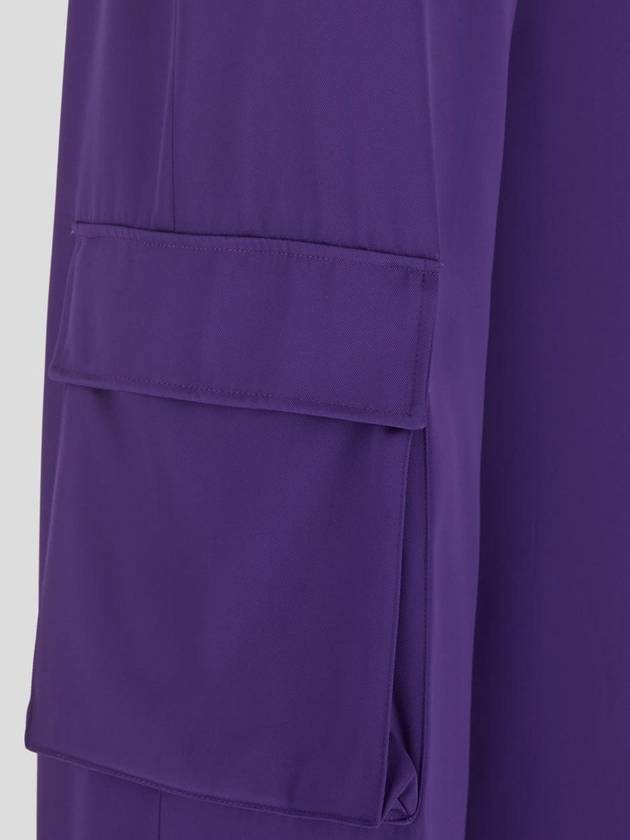 Women's Cargo Wide Pants Violet - VERSACE - BALAAN 6