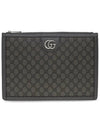 Ophidia Portfolio Clutch Bag Grey - GUCCI - BALAAN 2