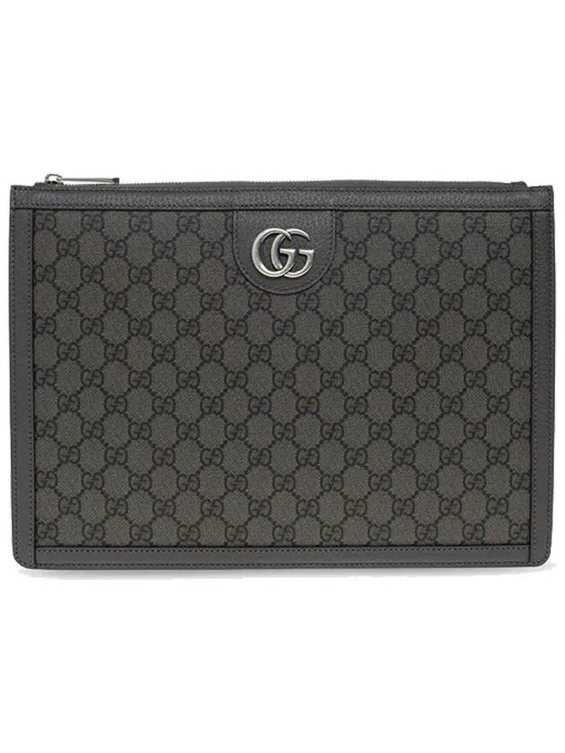 Ophidia Portfolio Clutch Bag Grey - GUCCI - BALAAN 2