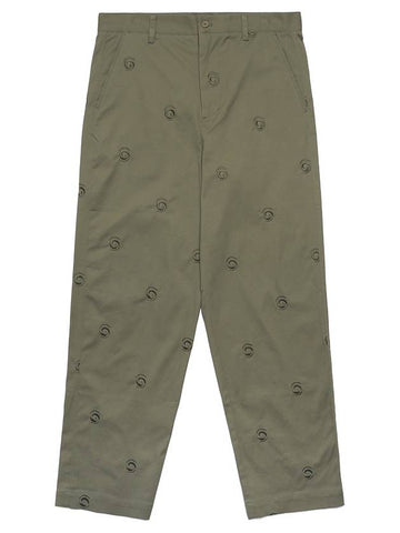 Health Seekers Golfers Malbon Embroidered Chino Pants OLIVE - MALBON GOLF - BALAAN 1