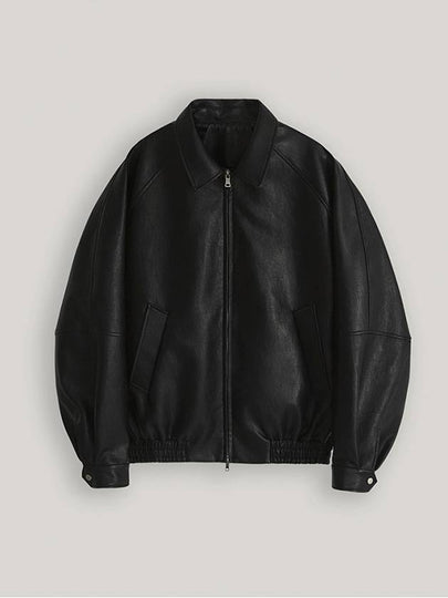 Vegan Leather Over Blouson Jacket Black - ARK.B - BALAAN 2