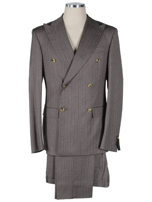 2867421 Virgin wool striped double suit - CORNELIANI - BALAAN 1